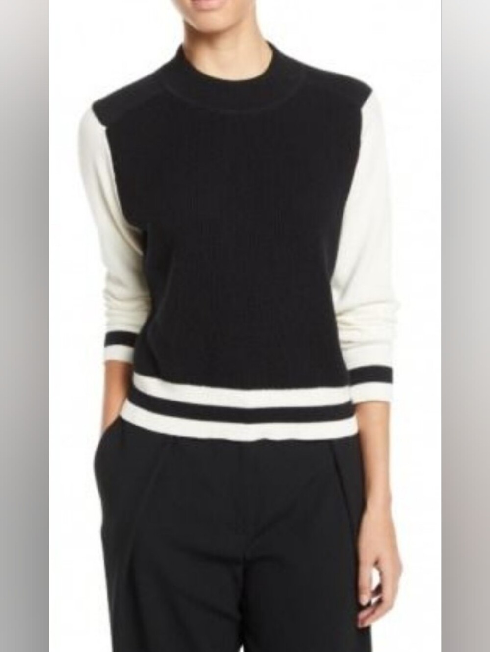 Rag & Bone Hattie 100% Extra Fine Merino Wool Sweater Size Medium